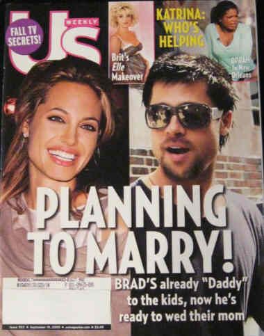 US WEEKLY magazine side cover Issue 553 19 September 2005