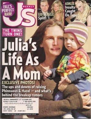 US WEEKLY magazine side cover Issue 562 21 November 2005