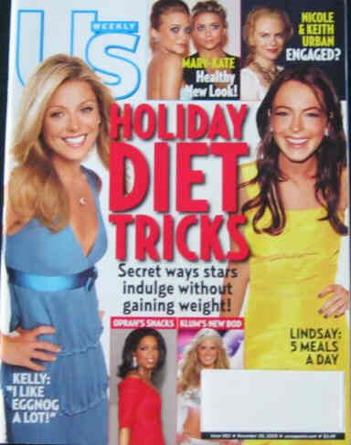 US WEEKLY magazine side cover Issue 563 28 November 2005