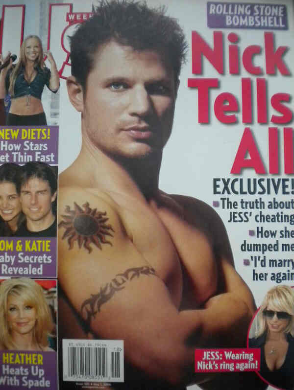 US WEEKLY magazine side cover Issue 585 1 May 2006