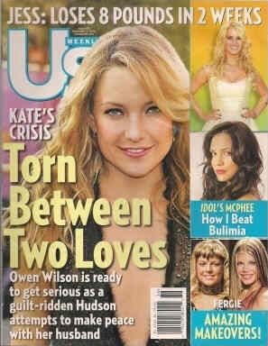 US WEEKLY magazine side cover Issue 603 4 September 2006