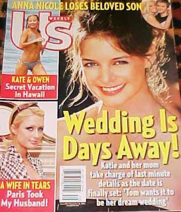 US WEEKLY magazine side cover Issue 606 25 September 2006