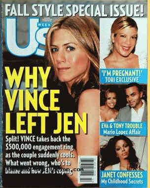US WEEKLY magazine side cover Issue 609 16 October 2006