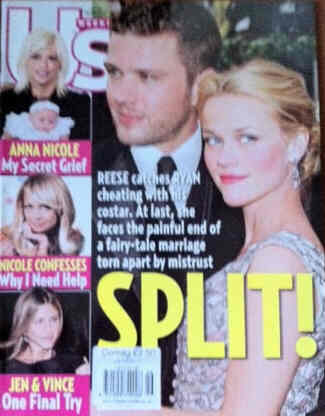 US WEEKLY magazine side cover Issue 613 13 November 2006