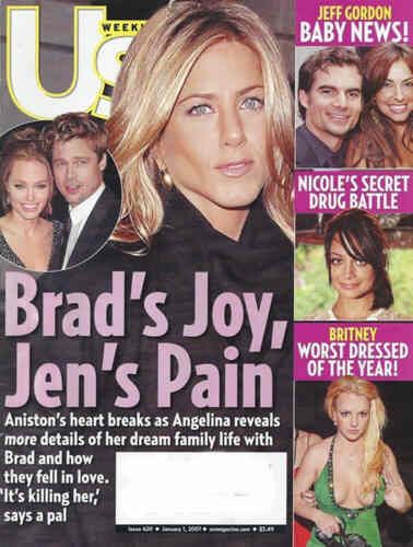 US WEEKLY magazine side cover Issue 620 1 January 2007