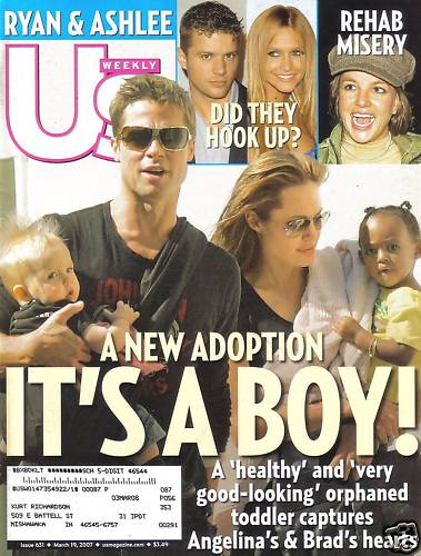 US WEEKLY magazine side cover Issue 631 19 March 2007