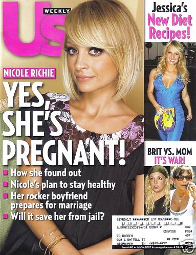 US WEEKLY magazine side cover Issue 648 16 July 2007