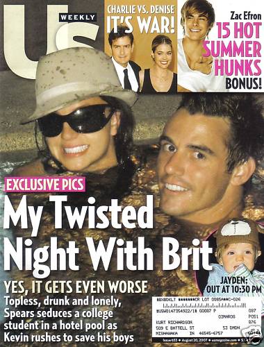 US WEEKLY magazine side cover Issue 653 20 August 2007