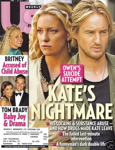 US WEEKLY magazine side cover Issue 656 10 September 2007