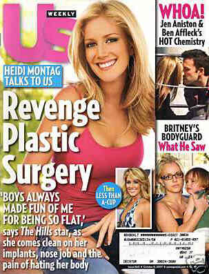 US WEEKLY magazine side cover Issue 660 8 October 2007