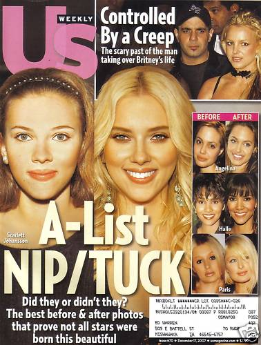 US WEEKLY magazine side cover Issue 670 17 December 2007