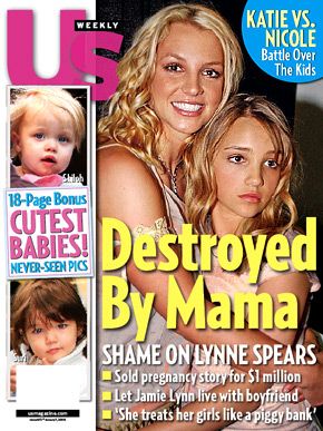 US WEEKLY magazine side cover Issue 673 7 January 2008