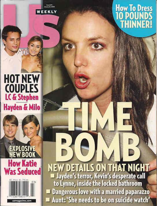 US WEEKLY magazine side cover Issue 675 21 January 2008