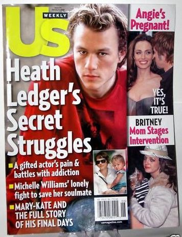 US WEEKLY magazine side cover Issue 678 11 February 2008