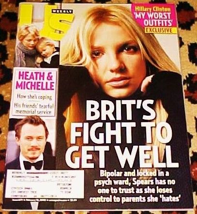 US WEEKLY magazine side cover Issue 679 18 February 2008