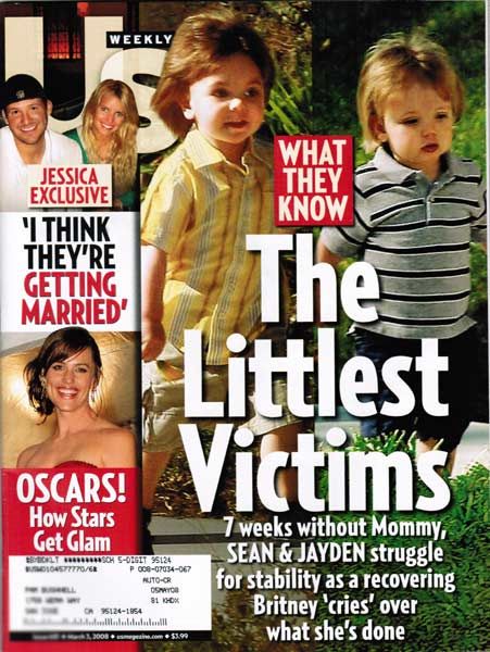 US WEEKLY magazine side cover Issue 681 3 March 2008