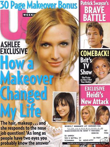 US WEEKLY magazine side cover Issue 684 24 March 2008