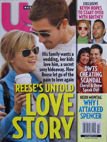 US WEEKLY magazine side cover Issue 686 7 April 2008