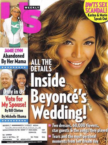 US WEEKLY magazine side cover Issue 688 21 April 2008