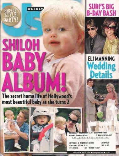 US WEEKLY magazine side cover Issue 690 5 May 2008