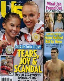 US WEEKLY magazine side cover Issue 707 1 September 2008