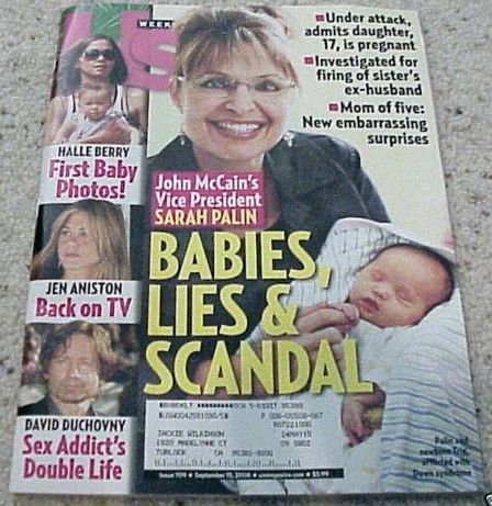 US WEEKLY magazine side cover Issue 709 15 September 2008