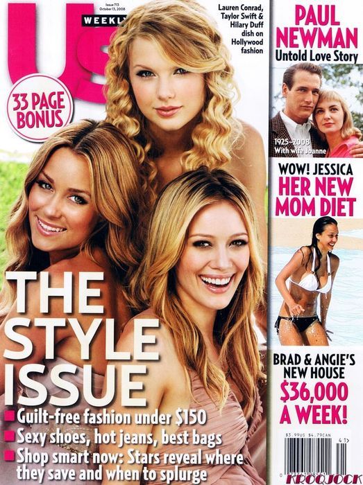 US WEEKLY magazine side cover Issue 713 13 October 2008