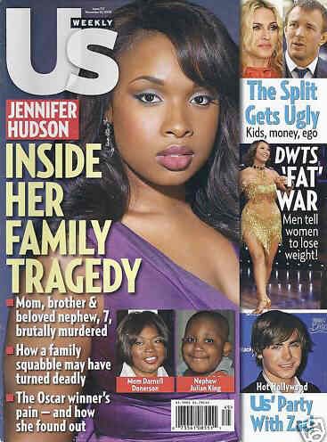 US WEEKLY magazine side cover Issue 717 10 November 2008