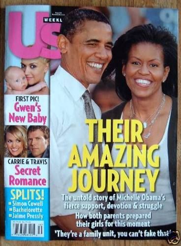 US WEEKLY magazine side cover Issue 718 17 November 2008