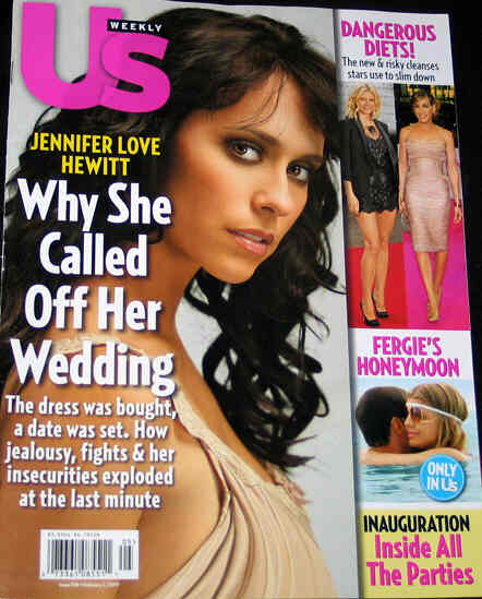 US WEEKLY magazine side cover Issue 729 2 February 2009