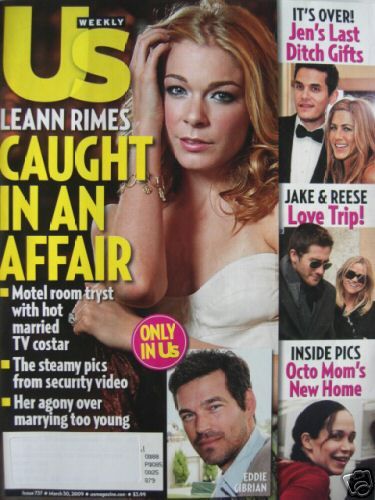 US WEEKLY magazine side cover Issue 737 30 March 2009