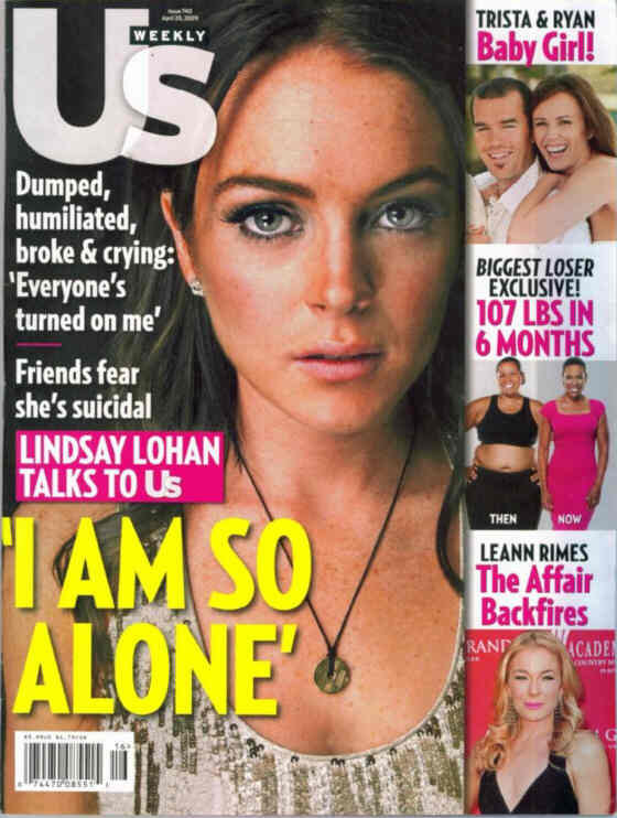 US WEEKLY magazine side cover Issue 740 20 April 2009