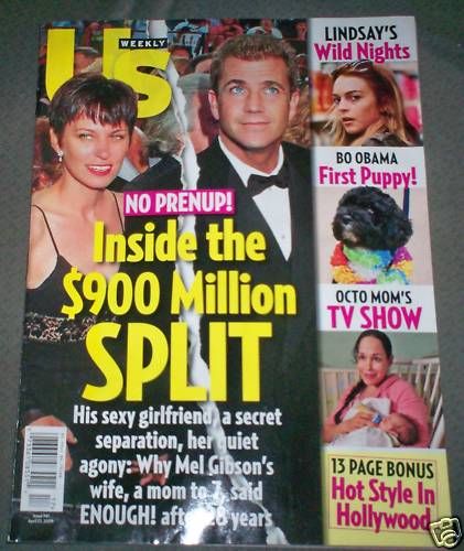 US WEEKLY magazine side cover Issue 741 27 April 2009