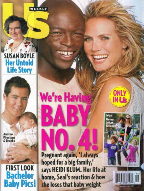 US WEEKLY magazine side cover Issue 742 4 May 2009