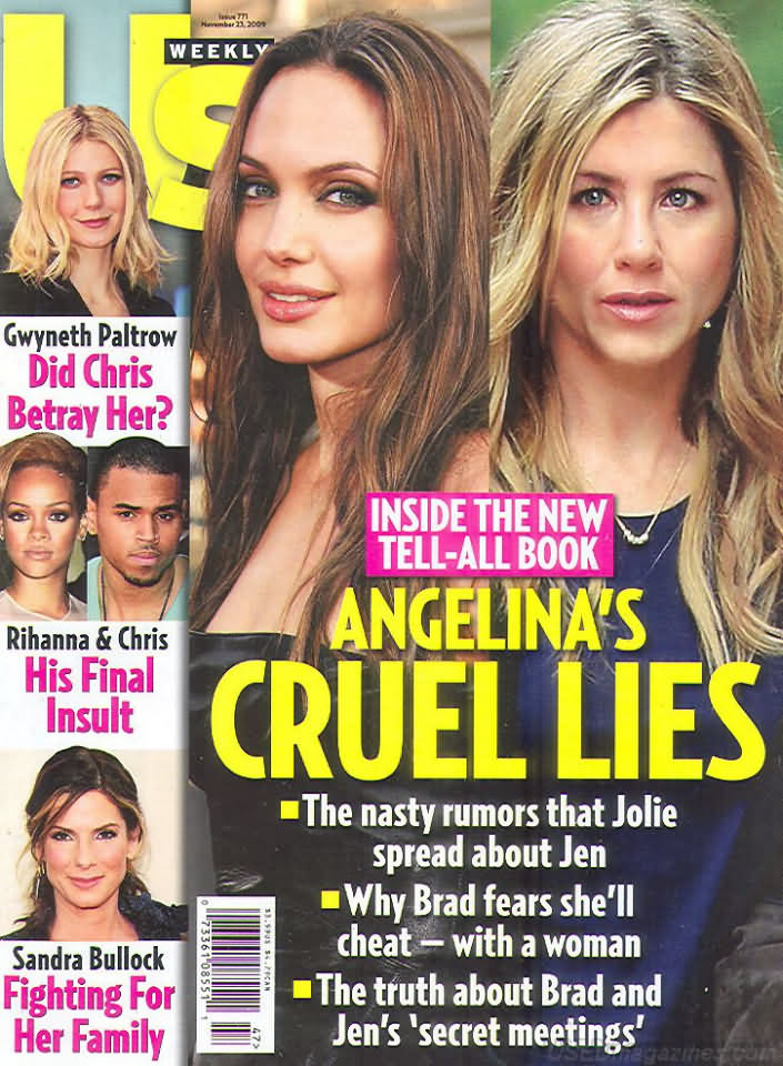 US WEEKLY magazine side cover Issue 771 23 November 2009