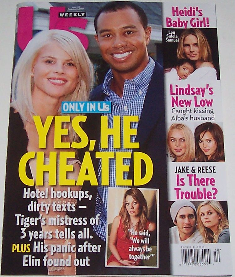 US WEEKLY magazine side cover Issue 774 14 December 2009