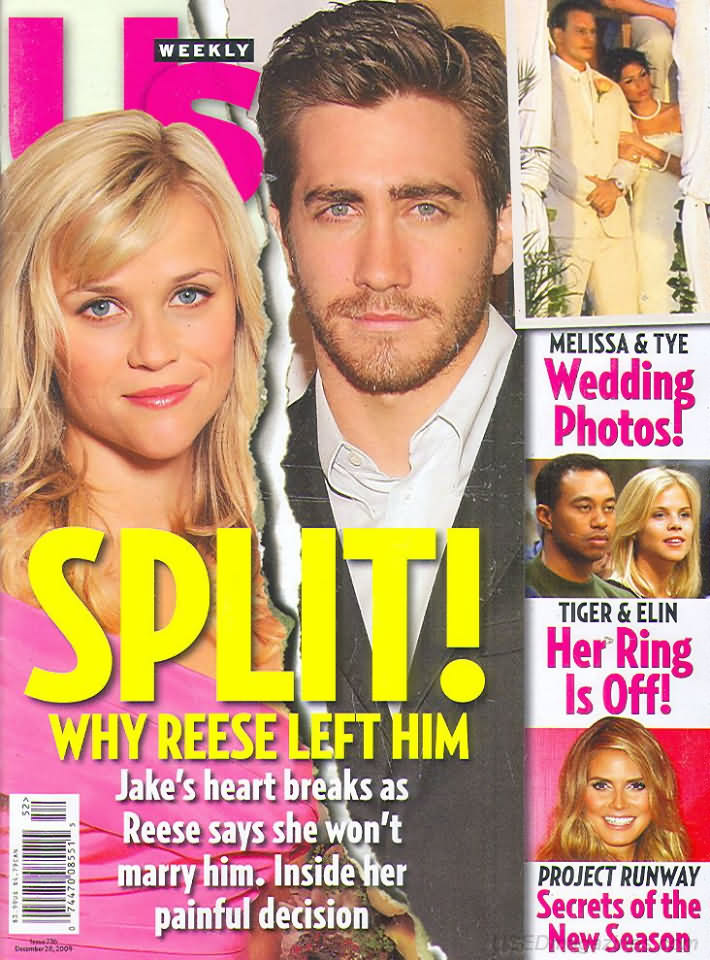 US WEEKLY magazine side cover Issue 776 28 December 2009