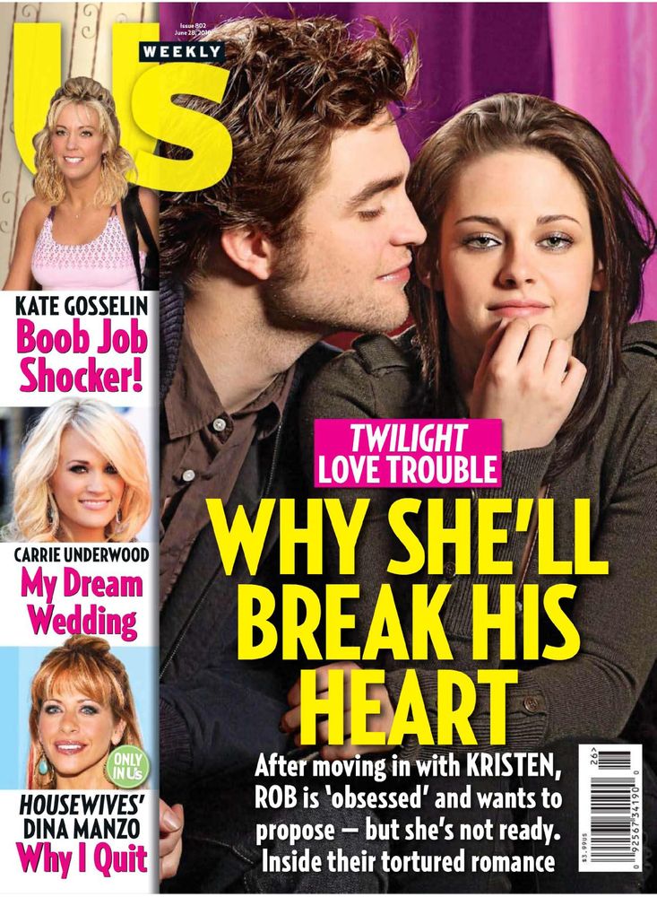 US WEEKLY magazine side cover Issue 802 28 June 2010