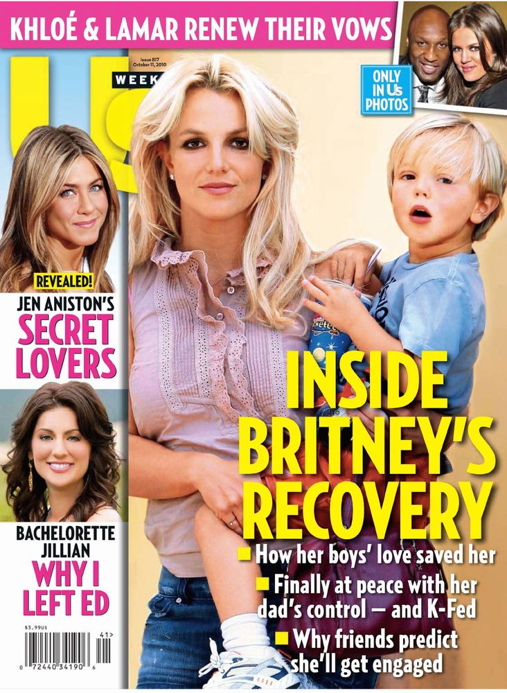 US WEEKLY magazine side cover Issue 817 11 October 2010