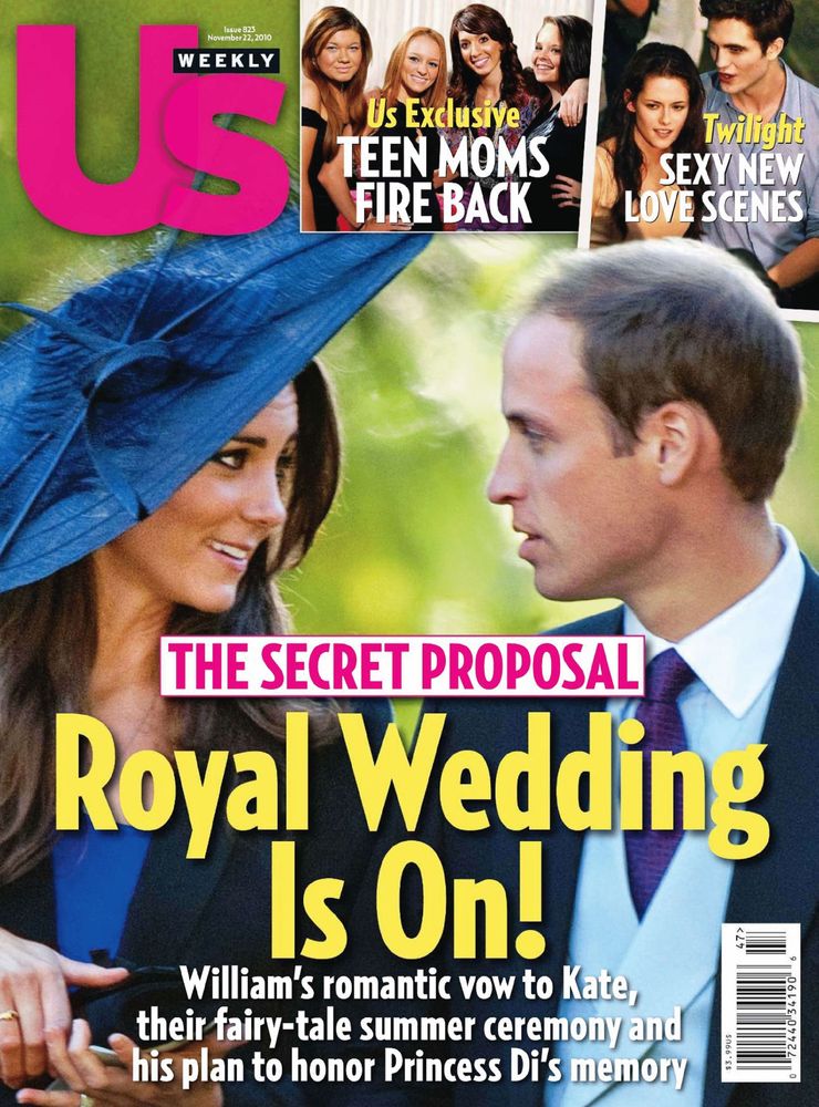 US WEEKLY magazine side cover Issue 823 22 November 2010