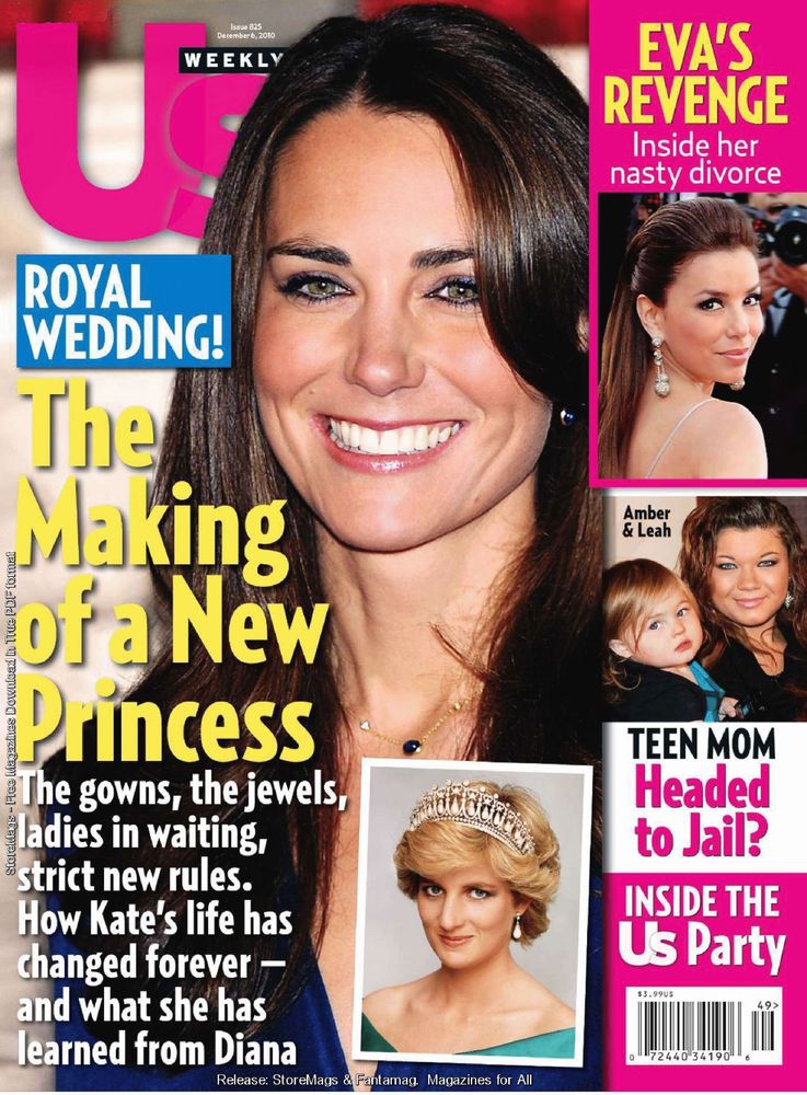 US WEEKLY magazine side cover Issue 825 6 December 2010