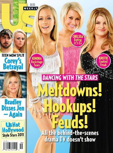 US WEEKLY magazine side cover Issue 846 2 May 2011
