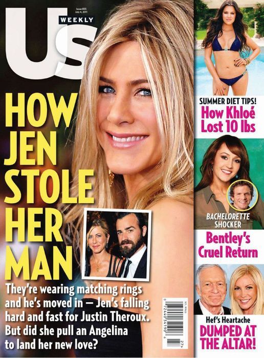 US WEEKLY magazine side cover Issue 855 4 July 2011