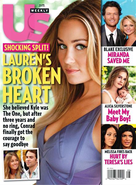US WEEKLY magazine side cover Issue 856 11 July 2011