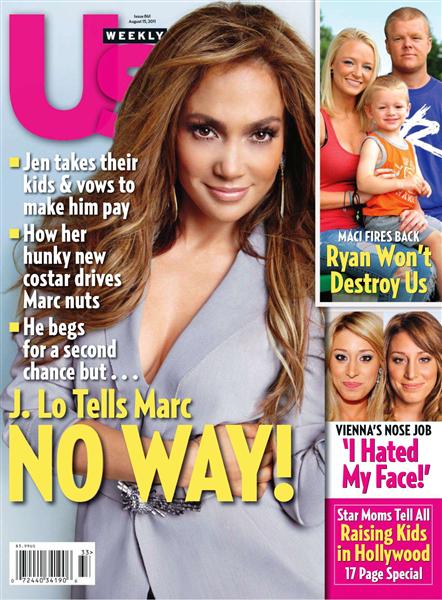 US WEEKLY magazine side cover Issue 861 15 August 2011