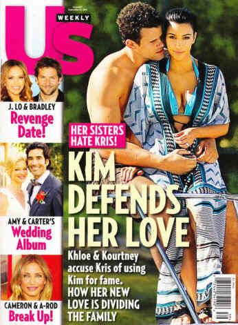US WEEKLY magazine side cover Issue 867 26 September 2011