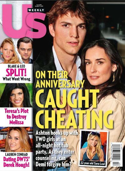 US WEEKLY magazine side cover Issue 870 17 October 2011