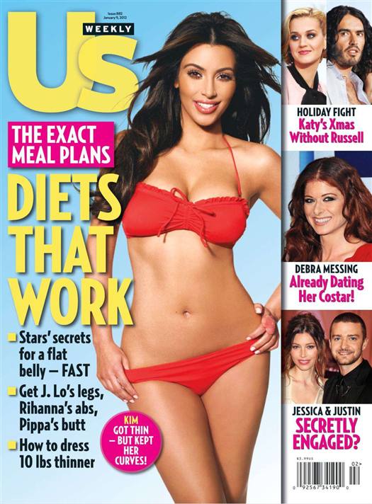 US WEEKLY magazine side cover Issue 882 9 January 2012