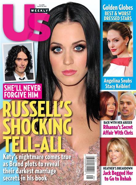 US WEEKLY magazine side cover Issue 885 30 January 2012