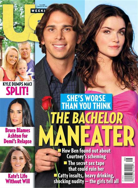 US WEEKLY magazine side cover Issue 888 20 February 2012